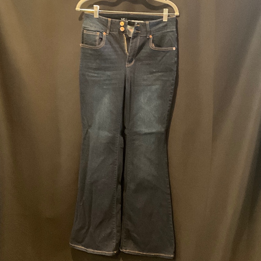 No Boundaries Dark Blue Flare Jeans